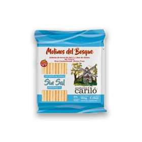 MOLINOS DEL BOSQUE TOSTADAS ARROZ SIN SAL X 150 G